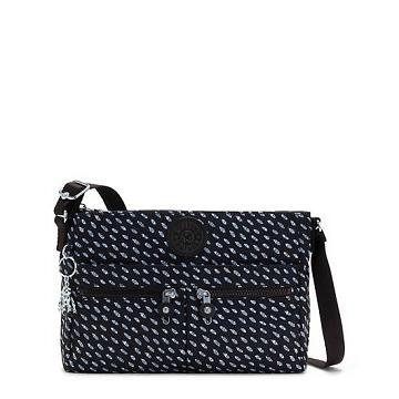 Kipling New Angie Printed Çapraz Askılı Çanta Siyah | TR 2014SG